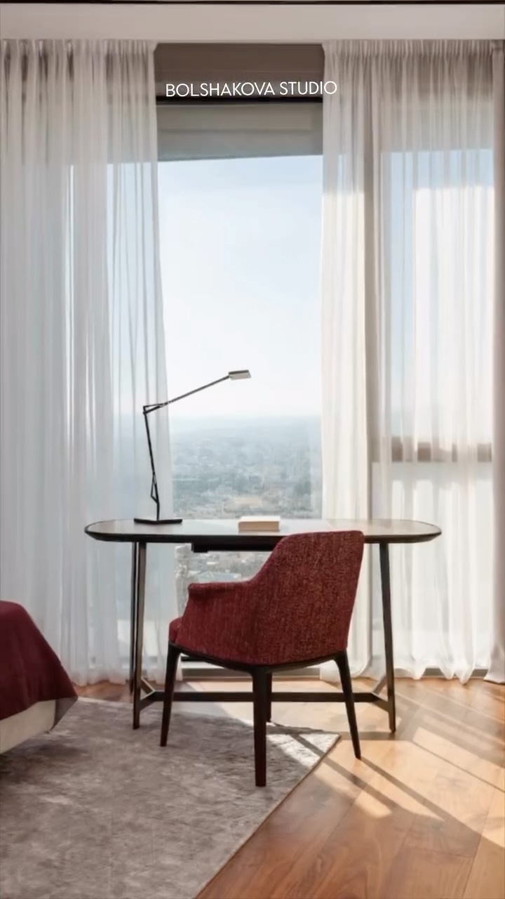 A kids’ bedroom created for a luxurious three-bedroom apartment  in Limassol. Calm, modern elegance defines the space: soft beige wall panels, deep burgundy accents, and a custom bookshelf in dark wood and white lacquer.

A study corner with panoramic views invites focus, imagination, and creativity.

The master and guest bathrooms continue the home’s aesthetic with marble in sandy and dark chocolate tones — clean lines, natural light, and a refined sense of calm.

Thoughtful design and effortless comfort — the signature of Bolshakova Studio.

Team: @natalybolshakova @kalinina_iryna_ukraina @a.grigorenko @andenonex
Photo: @vigojansons

Contact us: 
welcome@bolshakovastudio.com
www.bolshakovastudio.com

#BolshakovaStudio #InteriorDesign #Limassol #MediterraneanStyle #DesignInspiration #LuxuryApartments #CyprusDesign