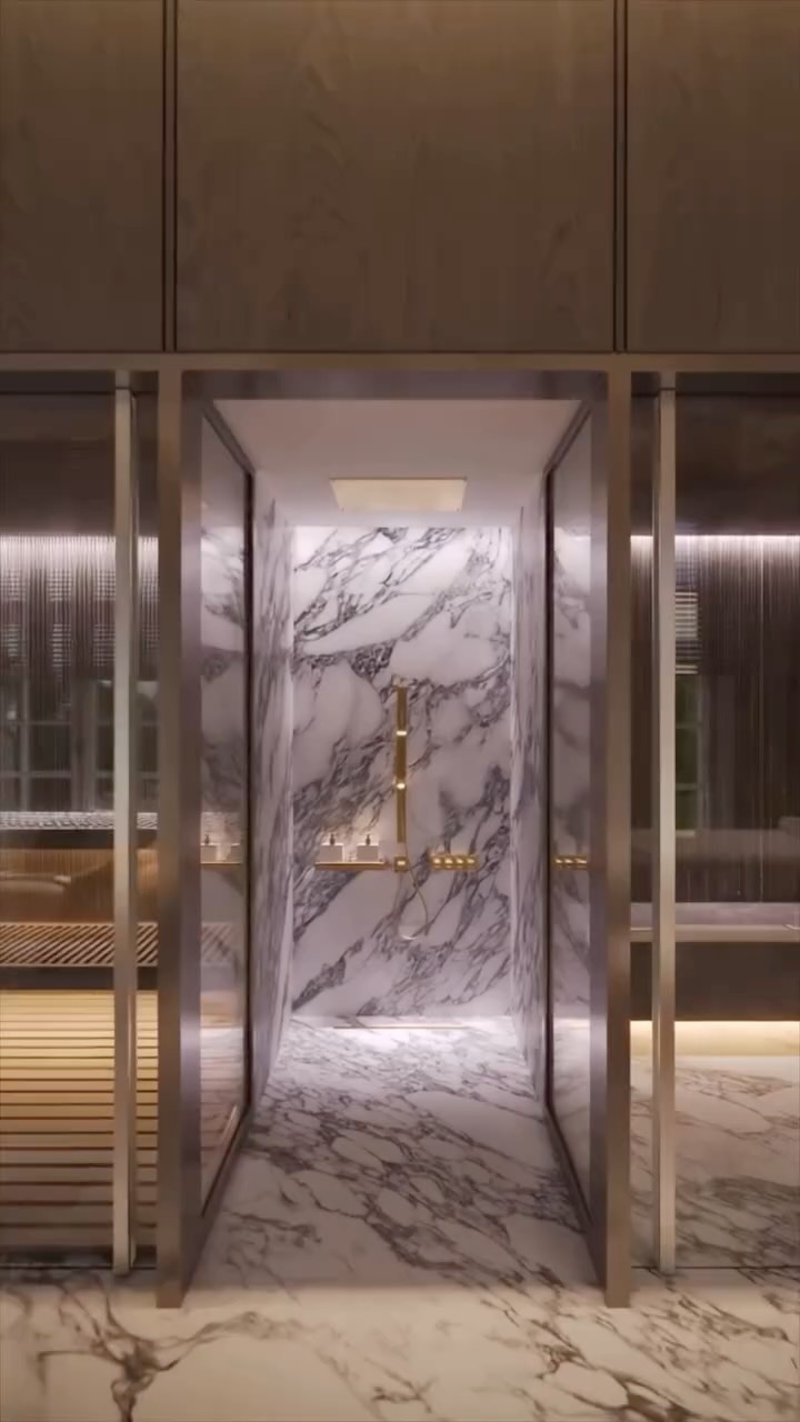 A space designed to slow you down.

Dedicated to wellness and relaxation, this spa brings together natural materials, soft lighting, and rich tactile textures to create a calm, restorative atmosphere. Every detail is carefully considered to support a sense of balance and ease.

Green accents and a vertical plant wall strengthen the connection to nature, adding freshness and life to the interior while enhancing the overall feeling of tranquility.

A place where design becomes an experience — quiet, grounding, and deeply restorative.