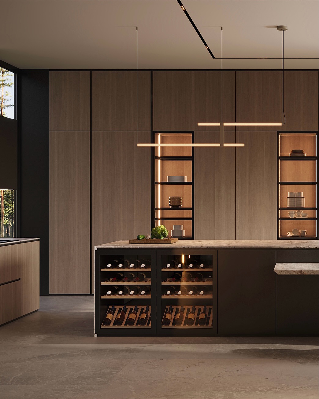 The kitchen is where design meets everyday life.
Concealed storage, natural stone, warm wood, and integrated lighting come together to create a space that feels both refined and effortless.

Every detail was designed with intention — balancing aesthetics, functionality, and the rituals of daily living. The result is a kitchen that becomes a seamless part of the architecture, rather than simply a place to cook.

Timeless materials. Thoughtful proportions.

—

Team:
@natalybolshakova @andrii.shuliak
@kalinina_iryna_ukraina @olha_drachuk @diloyan.e @matskevychlera

Architecture:
@vivas_architectural_bureau @vitaliy_vasyagin

Contact us:
welcome@bolshakovastudio.com
www.bolshakovastudio.com